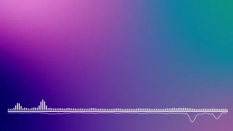 Radio soundwave on liquid motion background. Stock Footage 249919922