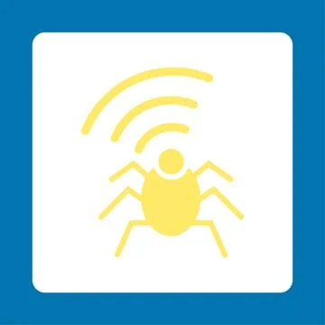 Radio spy bug icon Illustrazione stock