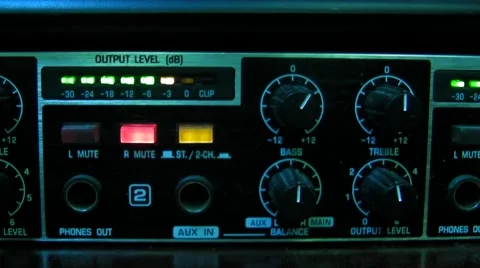 Radio Station Earphone Control Deck Stock Footage 5504767