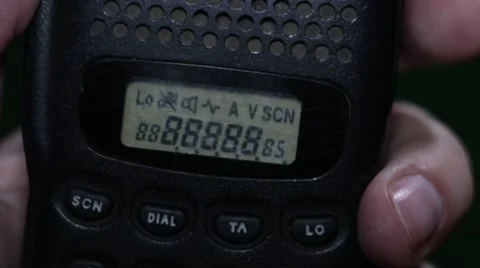 Radio station switching on / off scan scale Video stock 68703609