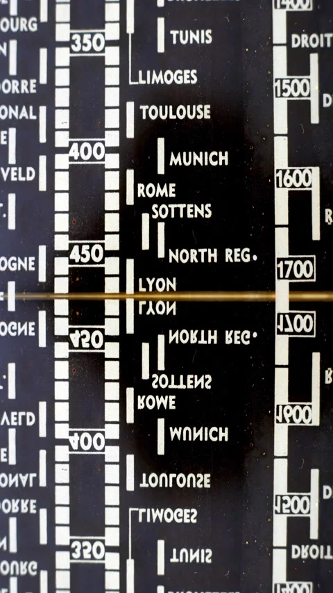radio stereo system stations in vertical | Stock Video | Pond5