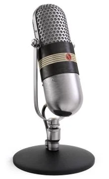 Radio talk microphone Fotos Stock