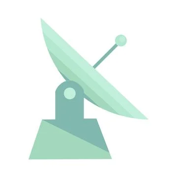 Radio Telescope Cosmos Element Stock Illustration
