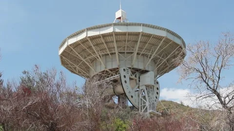 Radio telescope Vídeo Stock 49609519