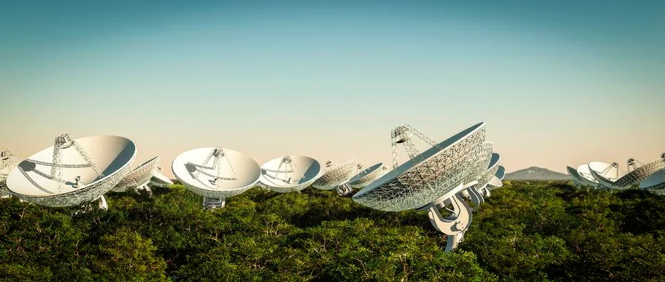 Radio telescope Stock-Illustration
