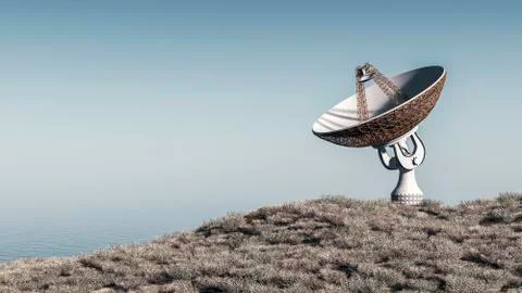 Radio telescope Stock-Illustration