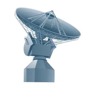 Radio telescope Stock Illustration