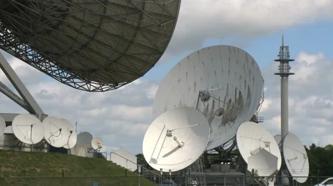 Radio telescope time lapse array Stock Footage 39868859