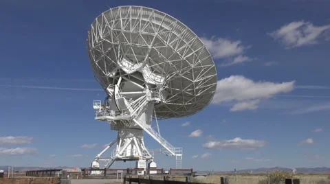 Radio telescope time lapse Stock Footage 68400247