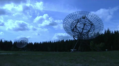Radio-telescope-timelapse1 Stock Footage 2669428