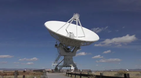 Radio telescope turning Stock Footage 68855367
