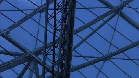 Radio-telescope-zoom1 Stock Footage 2669433