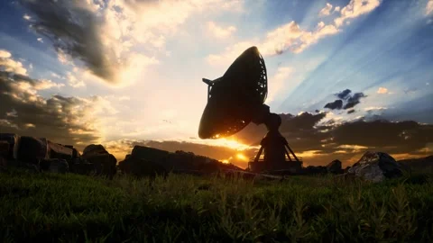 Radio Telescopes At The Very Large Array, The National Radio Observatory Stock Footage 296864902