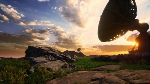 Radio Telescopes At The Very Large Array, The National Radio Observatory Stock Footage 296865089