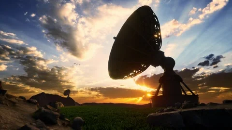 Radio Telescopes At The Very Large Array, The National Radio Observatory Stock Footage 296865148