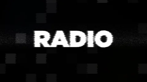Radio Text - Glitch 4K Stock Footage 95416605
