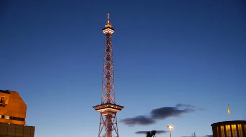 Radio tower berlin 스톡 동영상 33013728