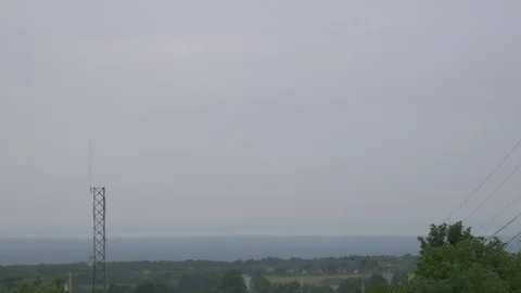 Radio Tower during Approaching Storm 스톡 동영상 78690969