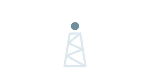 A radio tower featuring a prominent antenna and a vintage radio at its base.. Stock Footage 333909534