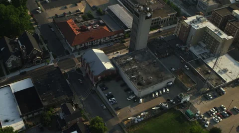 Radio Tower fly by Stock Footage 44023841