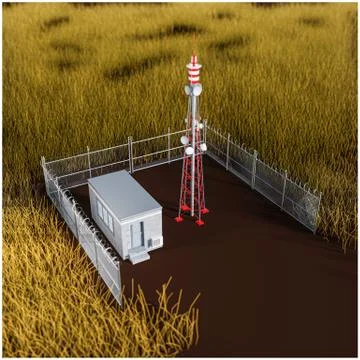 Radio tower Stock Illustration