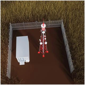 Radio tower Stock Illustration