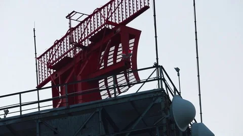 Radio Tower Medium Shot Stock Footage 78948434