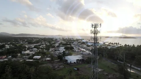 Radio Tower Waves animated Vidéo 347756695
