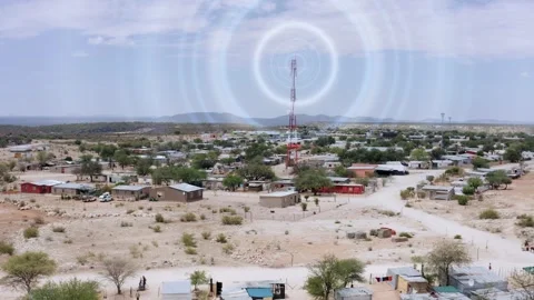 Radio Tower Waves Emitter 12 Zambia Vidéo 347755413