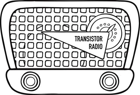 Radio Transistor Retro Receiver Technique Icon Symbol Stock Illustration