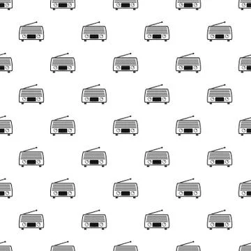 Radio tuner pattern seamless Stock Illustration