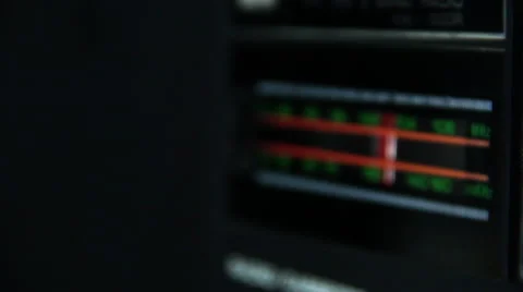Radio tuner side dolly Stock Footage 42651452