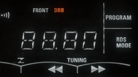 A radio tuner tuning on Stock Footage 45949882
