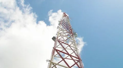 Radio-TV Antenna viewed from below Stock Footage 8080133