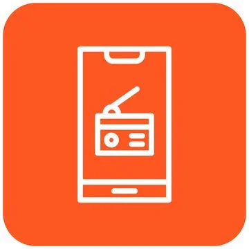 Radio Vector Icon Design Illustration Stock Illustration