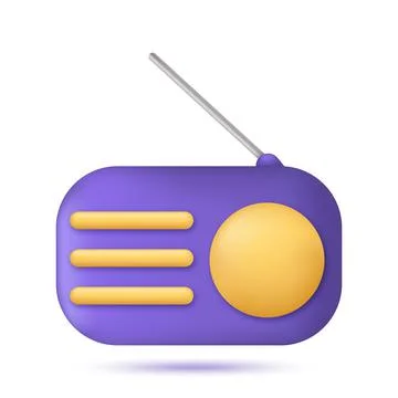 Radio vector icon Stock Illustration