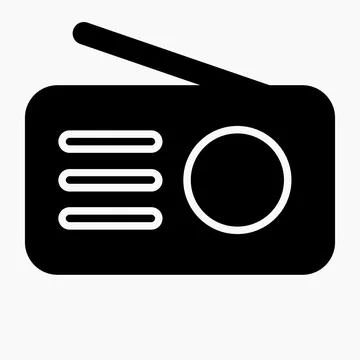 Radio vector icon. Stock Illustration