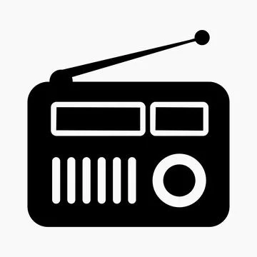 Radio vector icon. Stock Illustration