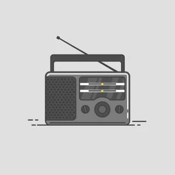 Radio vector Stock Illustration