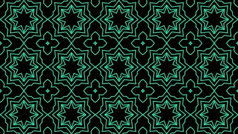 Radio Wave Background Moving Shape Consisting of Solid Green Stock Footage 185987099