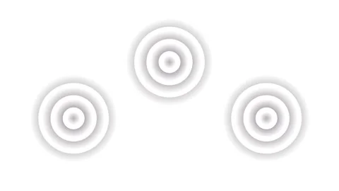 Radio wave circle, loop circle animation isolated on white background Stock-Footage 321197814