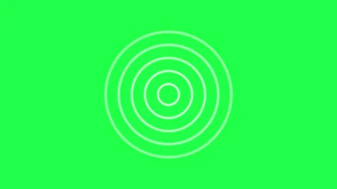 Radio Wave Motion Graphic | Wireless Network Tower on Green Screen Background Stock Footage 309472341