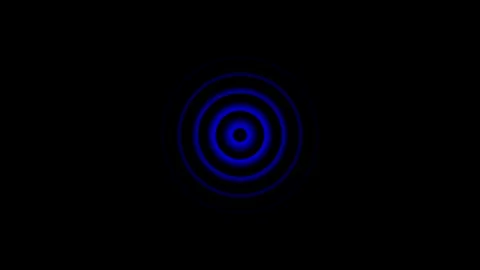 Radio wave screen background animation. Technology glowing neon circle radi.. Video stock 310578562