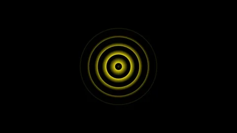 Radio wave screen background animation. Technology glowing neon circle radi.. Stock Footage 310578566