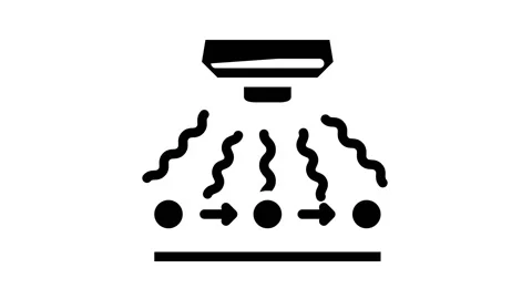 Radio wave sensor glyph icon animation Stock Footage 166868862