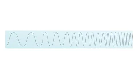 Radio wave spectrum icon. Frequency audio waveform, volume level symbol Stock Illustration