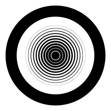 Radio wave wireless icon in circle round black color vector illustration imag Illustrazione stock