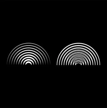 Radio wave wireless set icon white color vector illustration image solid fill イラスト素材