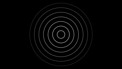 Radio waves animation on the background Stock Footage 258551759