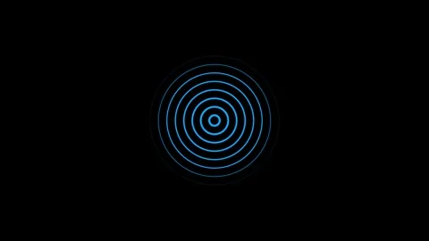 Radio waves animation on background Stock Footage 263873966